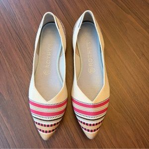 Rothy’s Merino Points in Ivory Ribbon Stripe